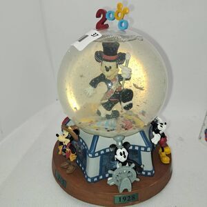 Disney Mickey Mouse Through the years Movies 2000 Vintage Globe Slightly Foggy